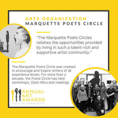 2021 Arts Organization: Marquette Poets Circle